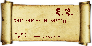 Répási Mihály névjegykártya